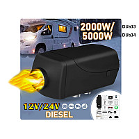 Σόμπα ντίζελ με τηλεχειριστήριο και οθόνη LCD για οχήματα 12V/24V 2000W/5000W - DUa33/34 - Sellzone.bg Σόμπα ντίζελ με τηλεχειριστήριο και οθόνη LCD για οχήματα 12V/24V 2000W/5000W - DUa33/34